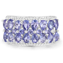 Load image into Gallery viewer, 2.59 Carat Genuine Tanzanite .925 Sterling Silver Ring