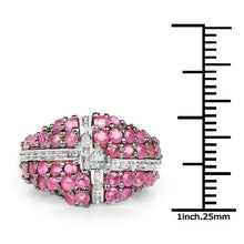 Load image into Gallery viewer, 14K Yellow Gold Plated 1.70 Carat Genuine Ruby .925 Sterling Silver Ring