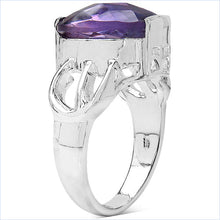 Load image into Gallery viewer, 6.50 Carat Genuine Amethyst .925 Sterling Silver Ring