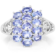 Load image into Gallery viewer, 2.21 Carat Genuine Tanzanite .925 Sterling Silver Ring
