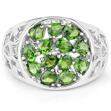 Load image into Gallery viewer, 2.21 Carat Genuine Chrome Diopside .925 Sterling Silver Ring