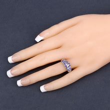 Load image into Gallery viewer, 1.63 Carat Genuine Tanzanite .925 Sterling Silver Ring
