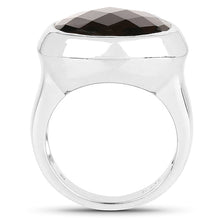Load image into Gallery viewer, 7.90 Carat Genuine Smoky Quartz .925 Sterling Silver Ring