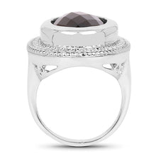 Load image into Gallery viewer, 7.90 Carat Genuine Smoky Quartz .925 Sterling Silver Ring