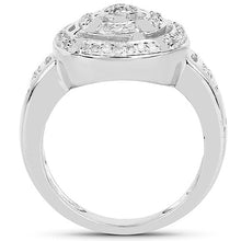 Load image into Gallery viewer, 14K Yellow Gold Plated 0.21 Carat Genuine White Diamond .925 Sterling Silver Ring