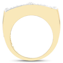 Load image into Gallery viewer, 14K Yellow Gold Plated 0.25 Carat Genuine White Diamond .925 Sterling Silver Ring