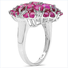Load image into Gallery viewer, 3.90 Carat Genuine Ruby & Rhodolite .925 Sterling Silver Ring