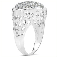 Load image into Gallery viewer, 0.54 Carat Genuine White Diamond .925 Sterling Silver Ring