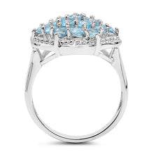 Load image into Gallery viewer, 1.90 Carat Genuine Swiss Blue Topaz .925 Sterling Silver Ring