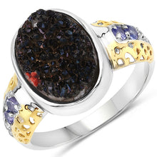 Load image into Gallery viewer, 4.74 Carat Genuine Multi Stones .925 Sterling Silver Ring