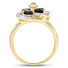 Load image into Gallery viewer, 1.76 Carat Genuine London Blue Topaz and White Topaz .925 Sterling Silver Ring