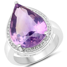 Load image into Gallery viewer, 9.00 Carat Genuine Amethyst .925 Sterling Silver Ring