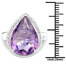 Load image into Gallery viewer, 9.00 Carat Genuine Amethyst .925 Sterling Silver Ring