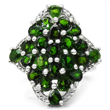 Load image into Gallery viewer, 3.73 Carat Genuine Chrome Diopside .925 Sterling Silver Ring