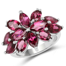 Load image into Gallery viewer, 7.80 Carat Genuine Rhodolite .925 Sterling Silver Ring