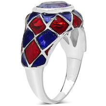 Load image into Gallery viewer, 2.16 Carat Genuine Amethyst & White Diamond .925 Sterling Silver Ring