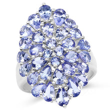Load image into Gallery viewer, 4.62 Carat Genuine Tanzanite .925 Sterling Silver Ring