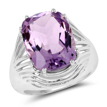 Load image into Gallery viewer, 10.02 Carat Genuine Amethyst .925 Sterling Silver Ring