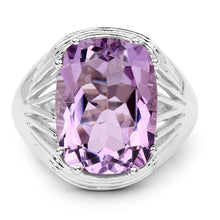 Load image into Gallery viewer, 10.02 Carat Genuine Amethyst .925 Sterling Silver Ring