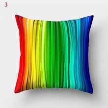 Load image into Gallery viewer, Rainbow Pillowcase Colorful Pillow Covers Cushion Cover Rainbow Throw Pillow Case Cushion Covers Abstract Swirl Rainbow Blue Green Red Bright Colors Wave Blend Throw Pillow Covers