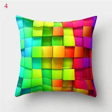 Load image into Gallery viewer, Rainbow Pillowcase Colorful Pillow Covers Cushion Cover Rainbow Throw Pillow Case Cushion Covers Abstract Swirl Rainbow Blue Green Red Bright Colors Wave Blend Throw Pillow Covers