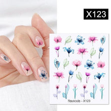 Load image into Gallery viewer, Rainbow Wave Love Heart Pattern Water Decals Stickers Butterfly Dragon Geometry Slider For Nails Art Decoration Tip Water Transfer Nail Decals Sticker For Pretty Girl Self-Adhesive Nail Decals Designer Nail Stickers for Acrylic