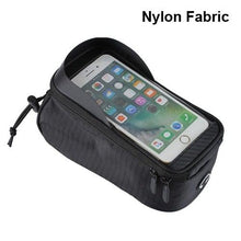 Load image into Gallery viewer, Rainproof Bicycle Bag Frame Front Top Tube Cycling Bag Reflective 6.5in Phone Case Touchscreen Bag Bike Accessories Bike Phone Bag Bicycle Bag Front Frame Pouch Top Tube Pouch Waterproof Bike Holder Accessories Bag Mount Handlebar Cell Phone