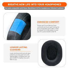 Load image into Gallery viewer, Razer Blackshark V2 Pro Earpads - WC FreeZe Cooling Gel (PRE 2023 model)