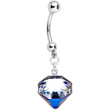 Load image into Gallery viewer, Handmade Big Bling Dangle Belly Ring Created with Crystals