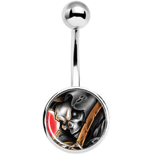 Load image into Gallery viewer, Wake the Dead Grim Reaper Halloween Belly Ring