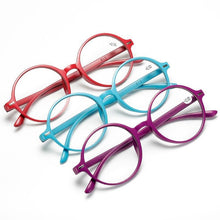 Load image into Gallery viewer, Read Eyeglass Men Women Round Vintage Reading Glasses Blue Light Blocking Glasses Men Women Retro Thick Round Rim Frame Eyeglasses Light Weight With Spring Hinge Easy To Carry +1 +1.5 +2 +2.5 +3 +3.5