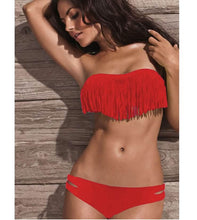 Load image into Gallery viewer, 2-Piece: Fashion Fringe Bikini Swimwear