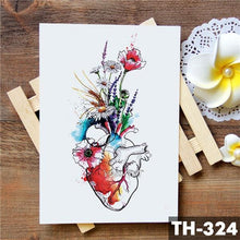 Load image into Gallery viewer, Realistic 3D Wolf Moon Temporary Tattoo Sticker Waterproof Stylish Body New Luxury Animal Tattoo For Men Women
