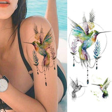 Load image into Gallery viewer, Realistic Sketches Black Flowers Temporary Waterproof Flower Tattoos Modern Body Arm Drawing For Womens