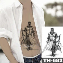 Load image into Gallery viewer, Realistic Temporary Lion Wolf Sticker Tattoo Waterproof Elegant Body Arm Warrior Tattoo For Mens