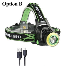 Load image into Gallery viewer, Rechargeable Adjustable 10000LM Led Headlamp Micro USB Charger Flashlight Head Lamp Portable Light Torch Flashlight For Night Work Camping Hiking Walking