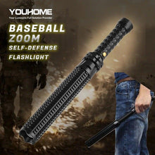 Load image into Gallery viewer, Rechargeable Adjustable LED Flashlights High Lumen Super Bright Handheld Waterproof Zoomable Portable Flashlight For Outdoor Baseball Bat Hiking CampingSelf Defense