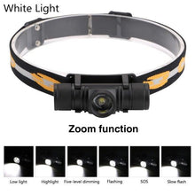 Load image into Gallery viewer, Rechargeable Adjustable LED Power Headlamp USB Flashlight Waterproof Headlight Torch Light Work Lamp For Outdoors Camping Running Survival Hiking