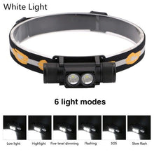 Load image into Gallery viewer, Rechargeable Adjustable LED Power Headlamp USB Flashlight Waterproof Headlight Torch Light Work Lamp For Outdoors Camping Running Survival Hiking