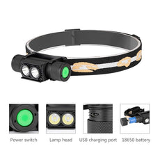Load image into Gallery viewer, Rechargeable Adjustable LED Power Headlamp USB Flashlight Waterproof Headlight Torch Light Work Lamp For Outdoors Camping Running Survival Hiking