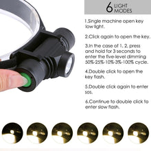 Load image into Gallery viewer, Rechargeable Adjustable LED Power Headlamp USB Flashlight Waterproof Headlight Torch Light Work Lamp For Outdoors Camping Running Survival Hiking