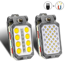 Load image into Gallery viewer, Rechargeable Adjustable USB LED Portable Charger Battery High Capacity with Digital Display LCD Screen Waterproof Flashlight COB Work Light For Repairing Outdoor Camping