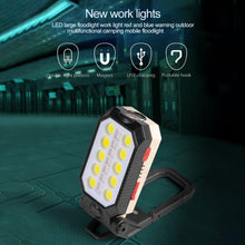 Load image into Gallery viewer, Rechargeable Adjustable USB LED Portable Charger Battery High Capacity with Digital Display LCD Screen Waterproof Flashlight COB Work Light For Repairing Outdoor Camping