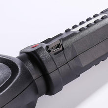 Load image into Gallery viewer, Rechargeable Adjustable USB LED Portable Rotary High Lumen Zoombale Super Strong Flashlight Ultra-bright For Long-range Outdoor Camping Fishing Hiking Riding Walking Jogging Flashlight
