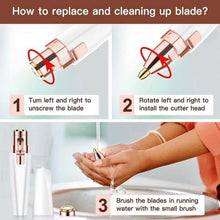 Load image into Gallery viewer, Rechargeable Facial Hair Remover and Eyebrow Trimmer