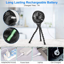 Load image into Gallery viewer, Rechargeable Handheld Fan with Flexible Tripod