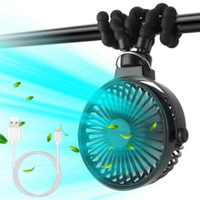 Load image into Gallery viewer, Rechargeable Handheld Fan with Flexible Tripod