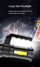 Load image into Gallery viewer, Rechargeable Handheld Flashlights Waterproof 3 Switch Mode Powerful High Lumens Spotlight Fashlight High Power Portable LED Waterproof Outdoor Long Lasting Spot Light Flashlight For Home & Outdoor Use