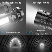 Load image into Gallery viewer, Rechargeable Handheld Flashlights Waterproof 3 Switch Mode Powerful High Lumens Spotlight Fashlight High Power Portable LED Waterproof Outdoor Long Lasting Spot Light Flashlight For Home & Outdoor Use