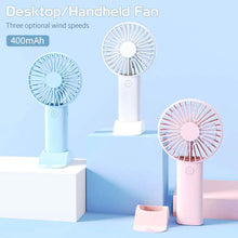 Load image into Gallery viewer, Rechargeable Handheld Mini Fan